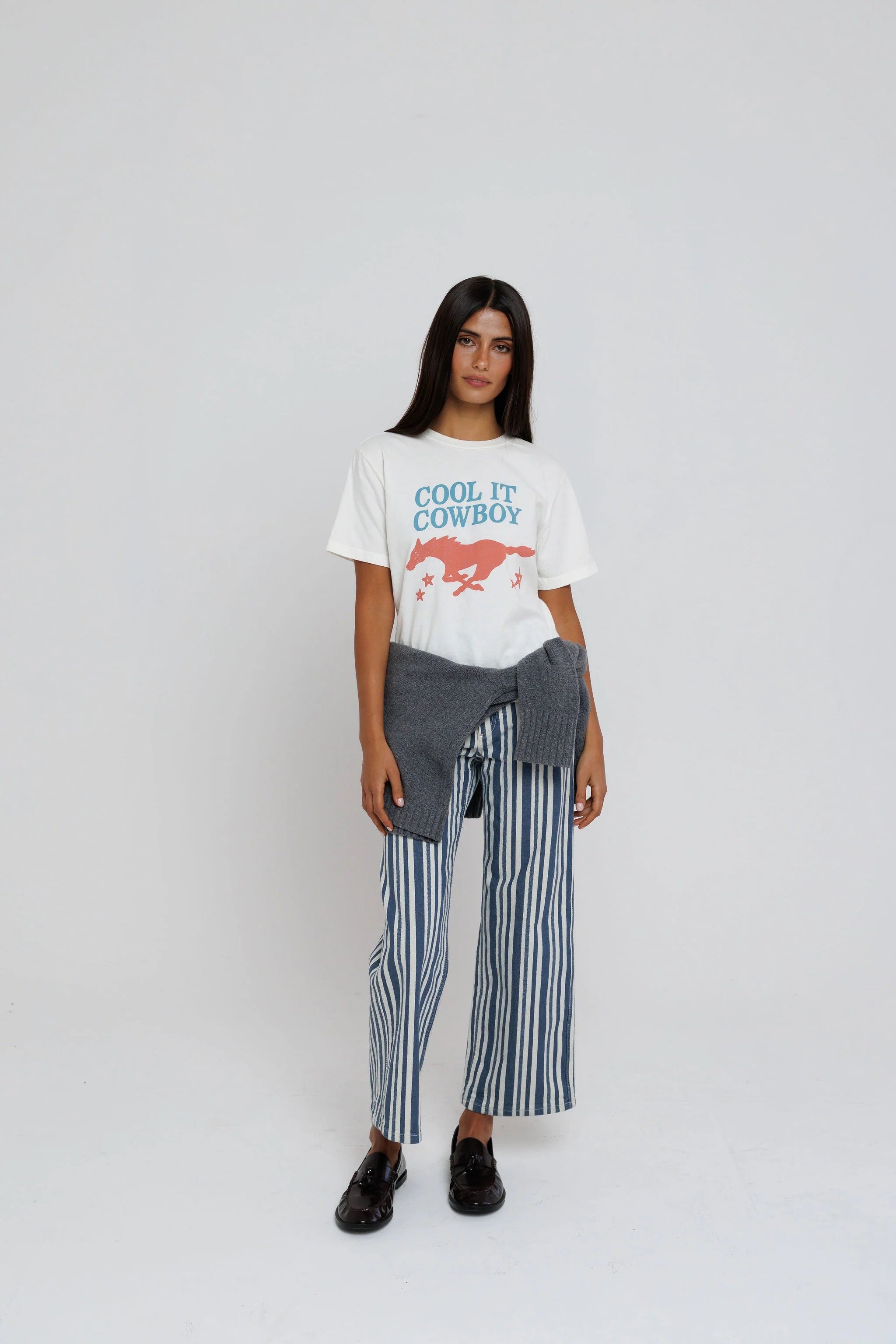 Sunny Somewhere | Cool It Cowboy Everyday Tee - Off White