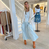 Kerri Rosenthal | Fringe Shawl Collar Cardigan - Chalk