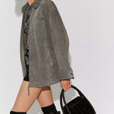 Free People | Barlow Suede Bucket Bag - Black