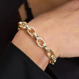 Melinda Maria | Ashley Chain Link Bracelet 9mm - Gold