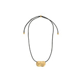 Pebble Necklace - Gold/Black