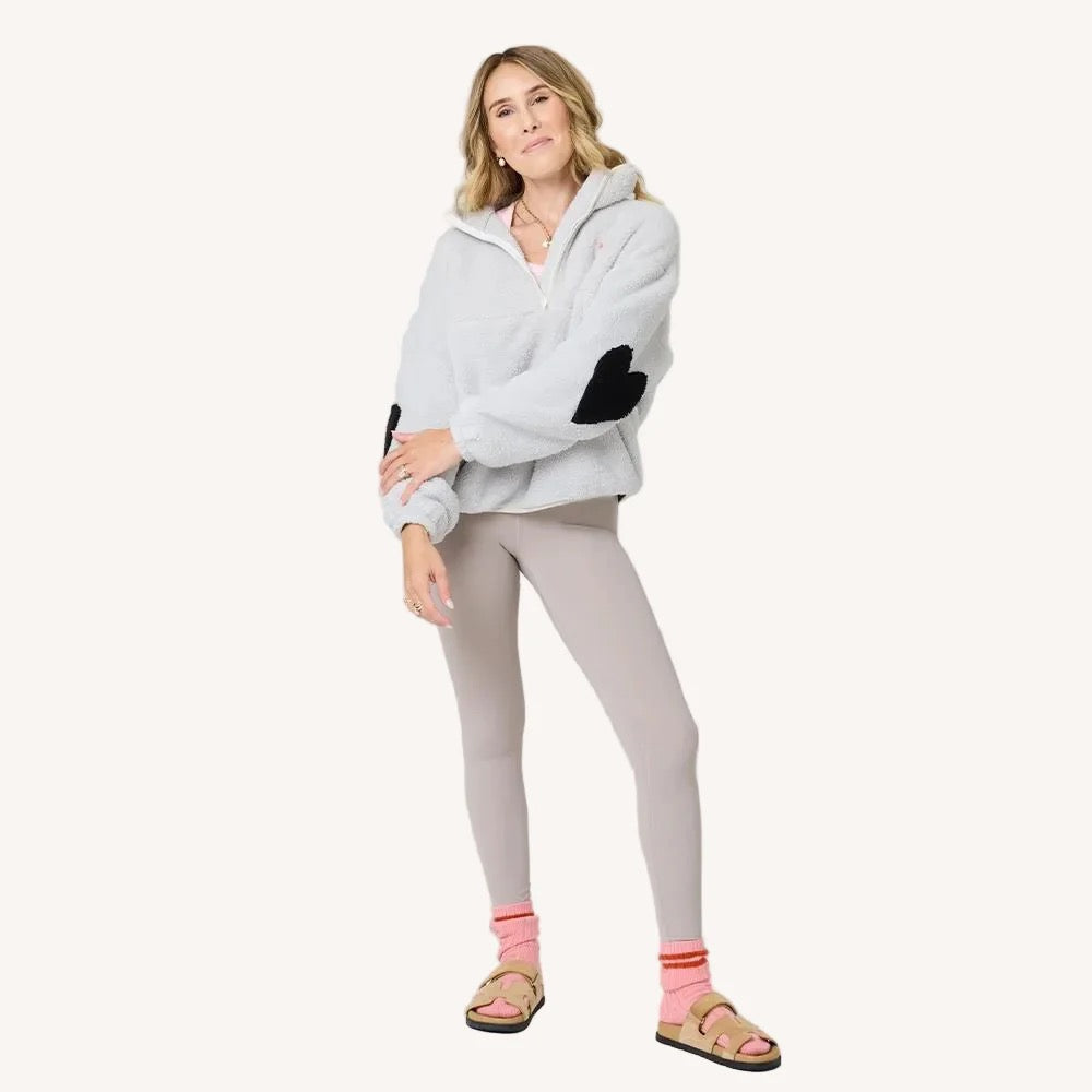 Kerri Rosenthal | Quarter Zip Coze Magoze - Light Gray