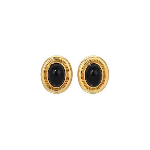 Prize Earrings - Gold/Black