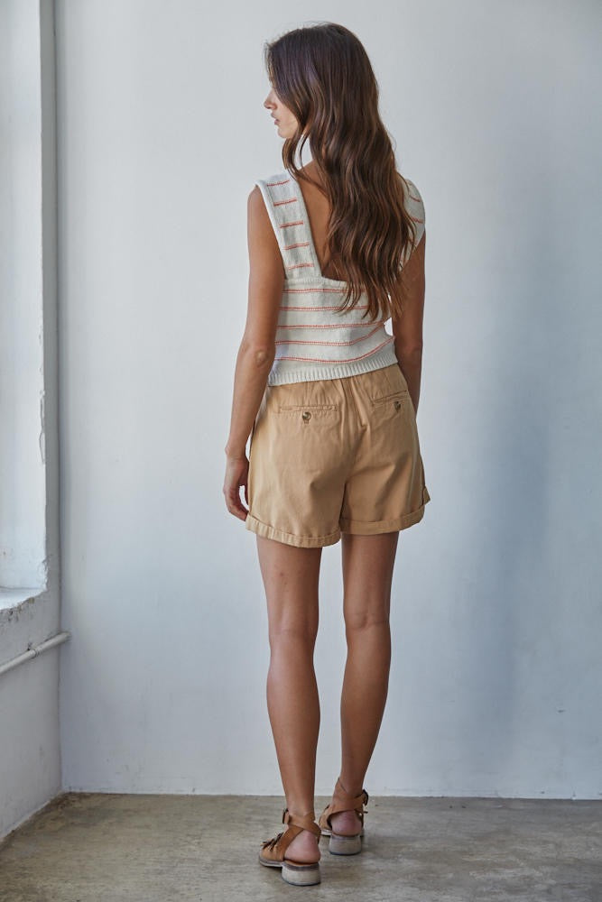 By Together | Banks Striped Sweater - Cream Coral