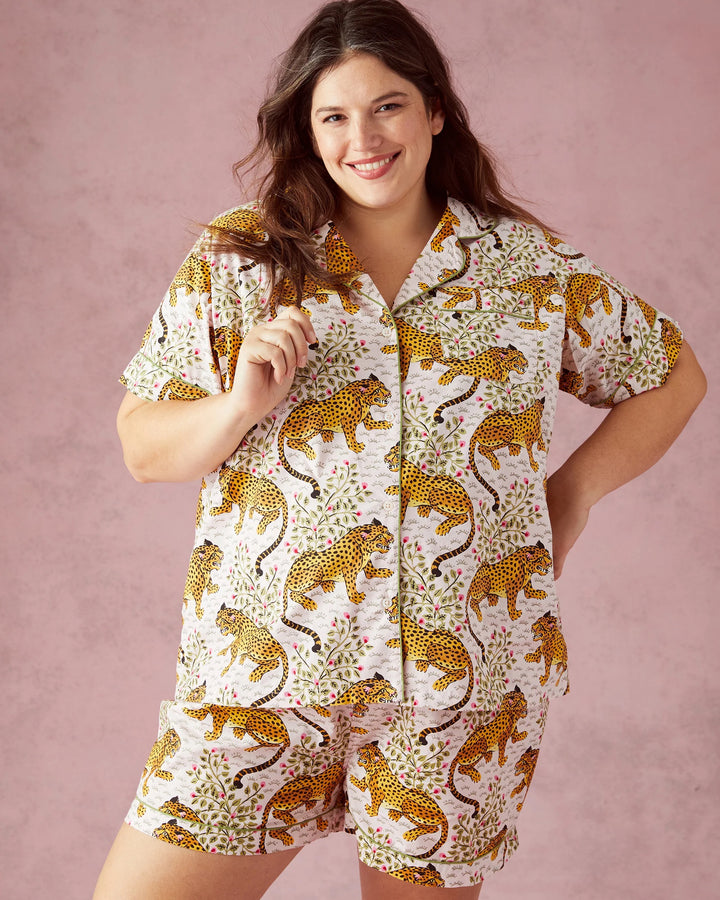 PRINTFRESH | Bagheera Short PJ Set - Blush