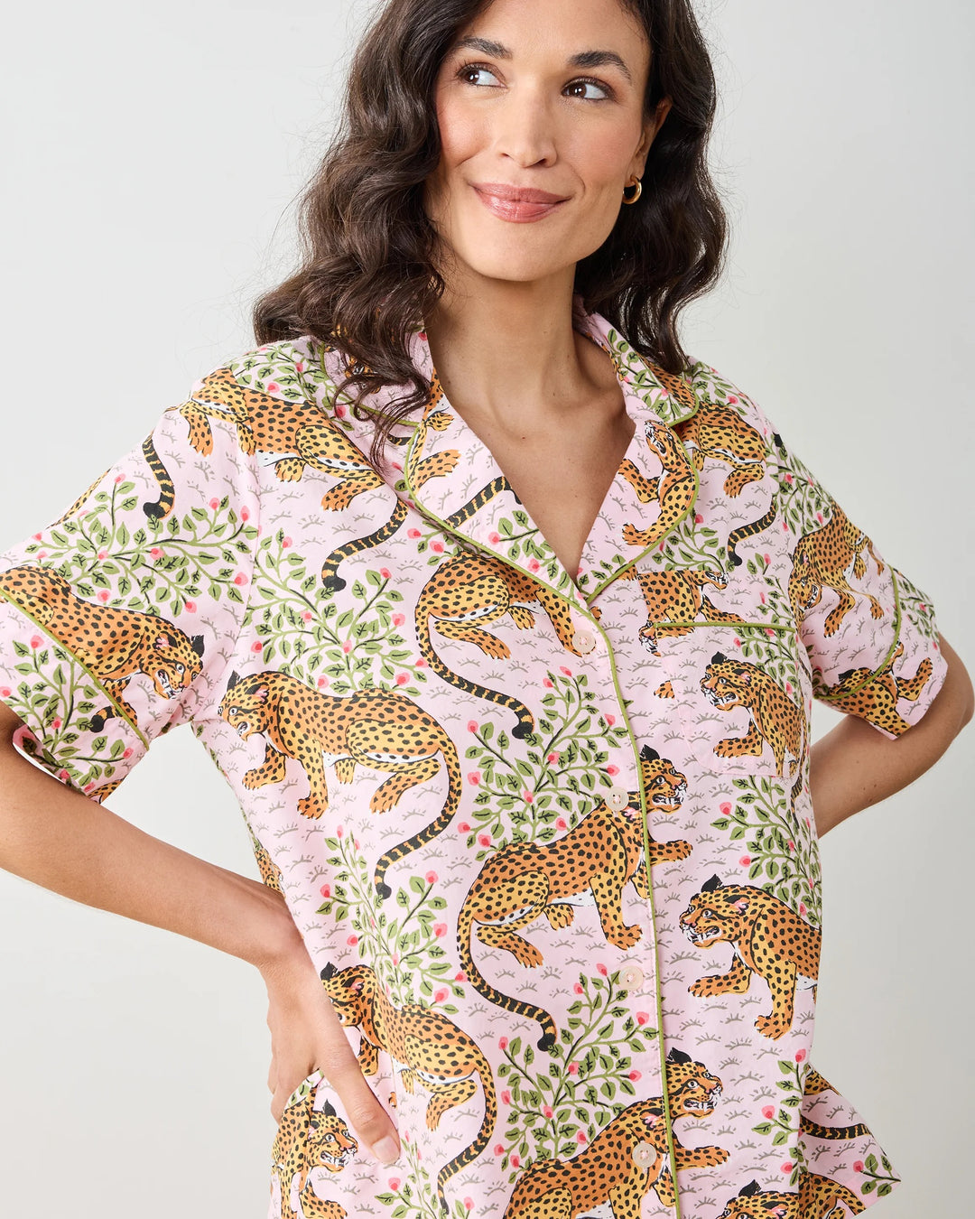 PRINTFRESH | Bagheera Short PJ Set - Blush