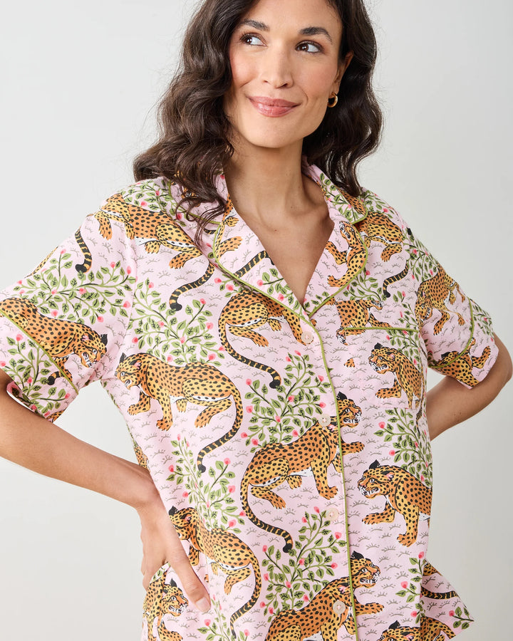 PRINTFRESH | Bagheera Short PJ Set - Blush