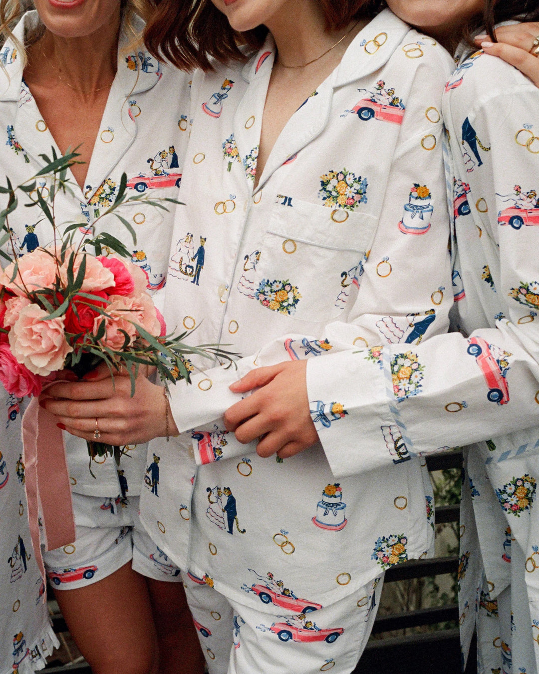 PRINTFRESH | Happily Ever After Short PJ Set - Cloud