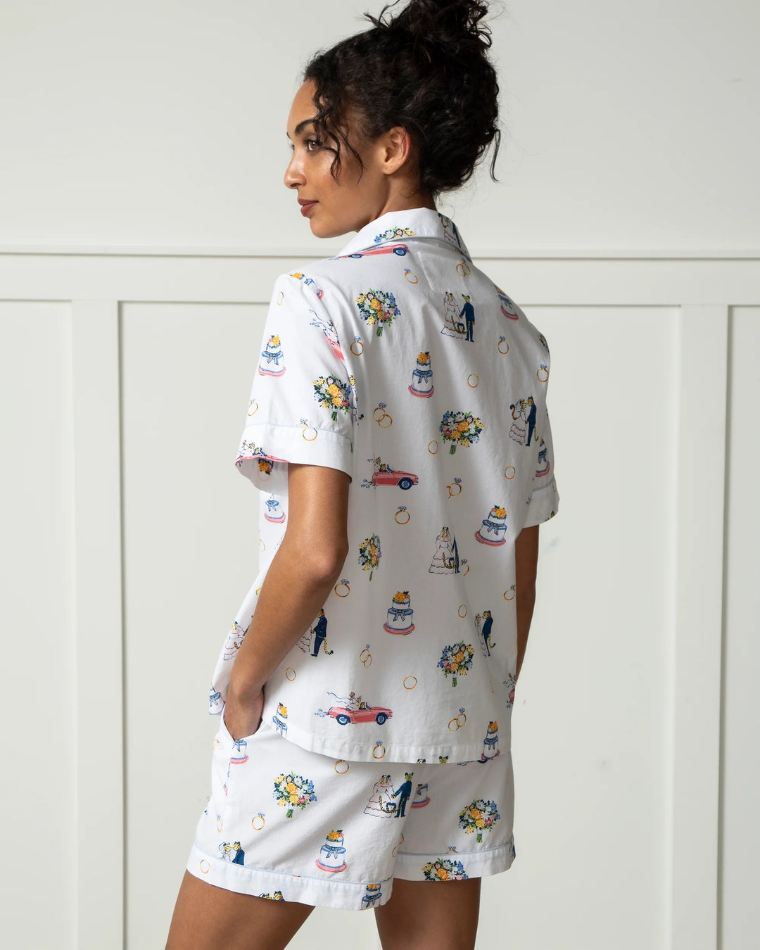 PRINTFRESH | Happily Ever After Short PJ Set - Cloud