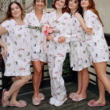 PRINTFRESH | Happily Ever After Short PJ Set - Cloud