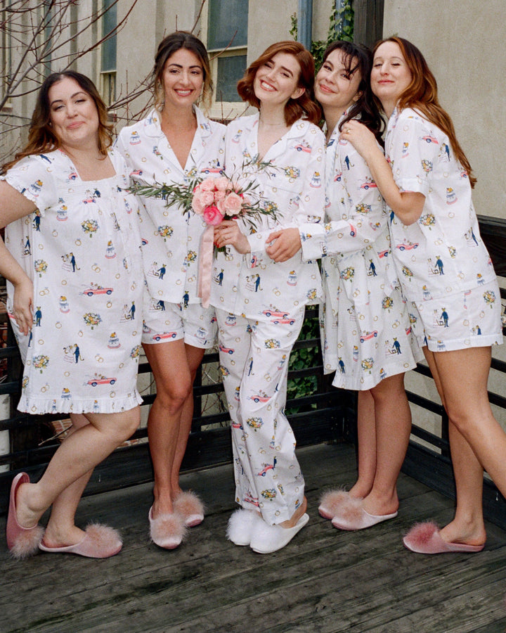 PRINTFRESH | Happily Ever After Short PJ Set - Cloud