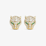 Melinda Maria | Jaguar Pave Studs - Gold