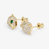 Melinda Maria | Jaguar Pave Studs - Gold