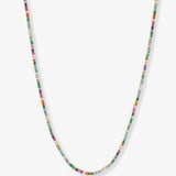 Melinda Maria | Baby Heiress Tennis Necklace - Rainbow/Gold
