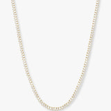 Melinda Maria | Not Your Basic Tennis Necklace  - Gold 16 in.