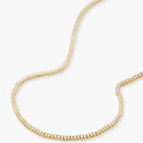 Melinda Maria | Not Your Basic Tennis Necklace  - Gold 16 in.
