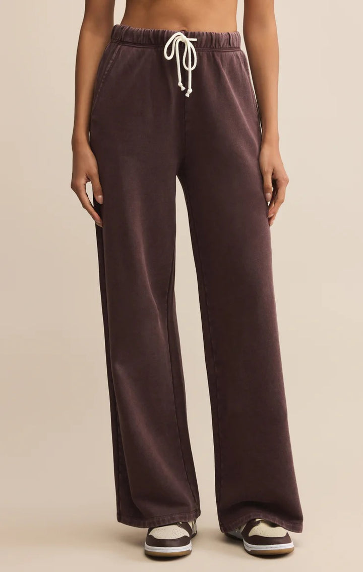 Z Supply | Hunter Knit Pant - Chocolate Cherry