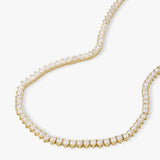 Melinda Maria | Mama Not Your Basic Tennis Necklace 16 in. - Gold