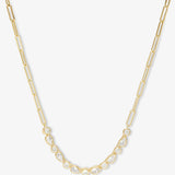 Melinda Maria | Isla Samantha Tennis Necklace - Gold