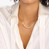 Melinda Maria | Isla Samantha Tennis Necklace - Gold