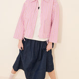 FRNCH | Thalassa Stripe Coat - Rose