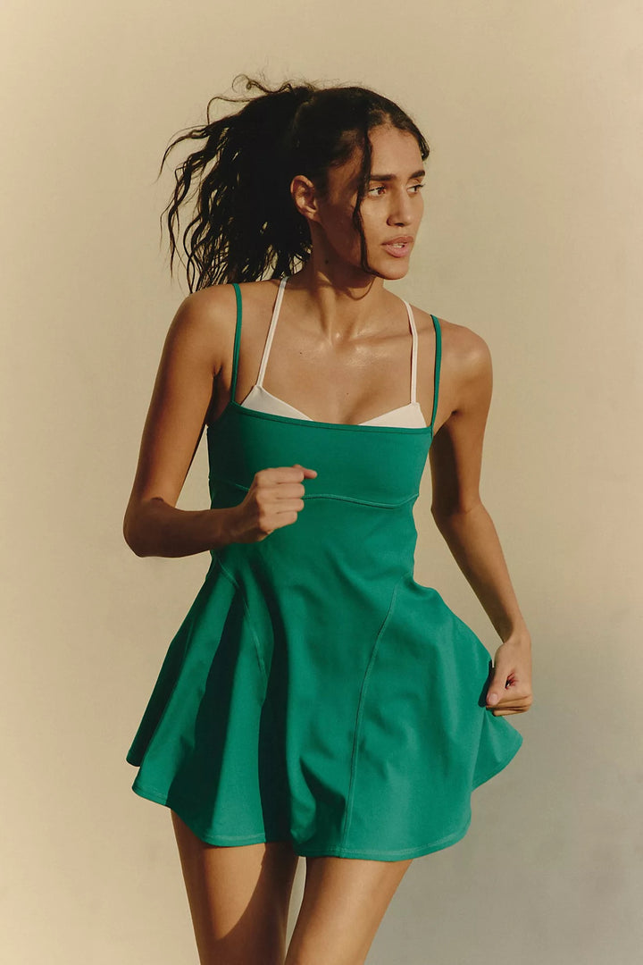 FP Movement | Baseline Tennis Dress - Green Glow Combo