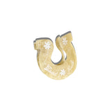 Solar Eclipse | Hand-painted Lucky Horseshoe Hair Clip - Western