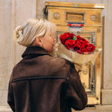 Solar Eclipse | Hand-painted Lucky Horseshoe Hair Clip - Western