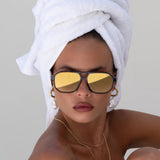 Freyrs | Billie Unisex Aviator Sunglasses - Tortoise/Gold Mirror