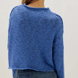Free People | Opal Rollneck Knit Sweater - Peri Blue