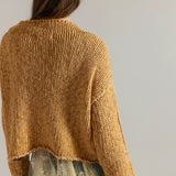 Free People | Opal Rollneck Knit Sweater - Sweet Potato