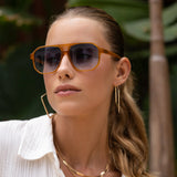 Freyrs | Billie Unisex Aviator Sunglasses - Yellow