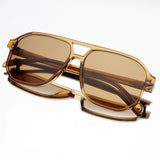 Freyrs | Billie Unisex Aviator Sunglasses - Brown