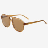 Freyrs | Billie Unisex Aviator Sunglasses - Brown