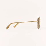 Z Supply | Highway Polarized Sunglasses - Satin Gold/Brown
