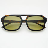 Freyrs | Havana Aviator Acetate Sunglasses - Dark Tortoise
