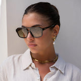 Freyrs | Havana Aviator Acetate Sunglasses - Dark Tortoise