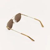 Z Supply | Highway Polarized Sunglasses - Satin Gold/Brown