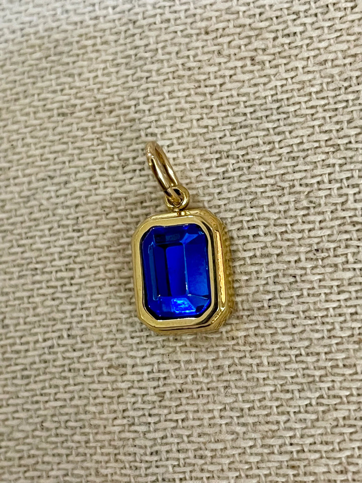 Farrah B Jewelry | Rectangle Gemstone Charms - Various Colors