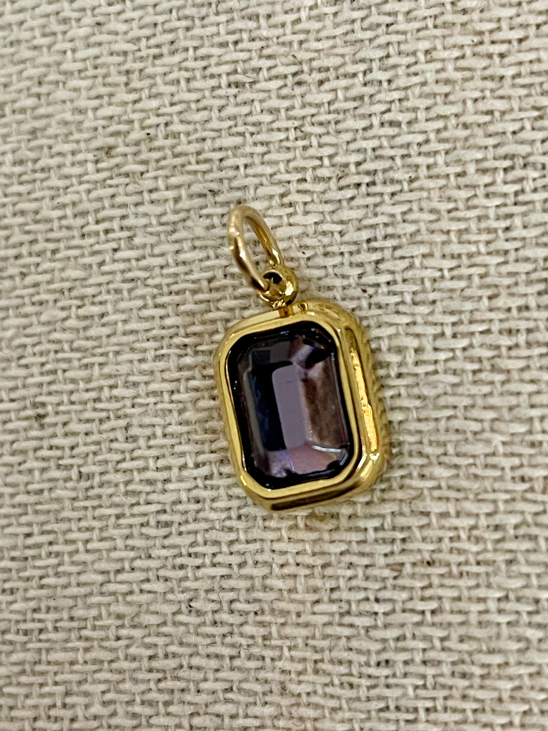 Farrah B Jewelry | Rectangle Gemstone Charms - Various Colors