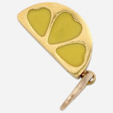 Farrah B Jewelry | Enamel Fruit Charm - Lemon Slice