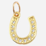 Farrah B Jewelry | Dainty Gold Horseshoe - Gold