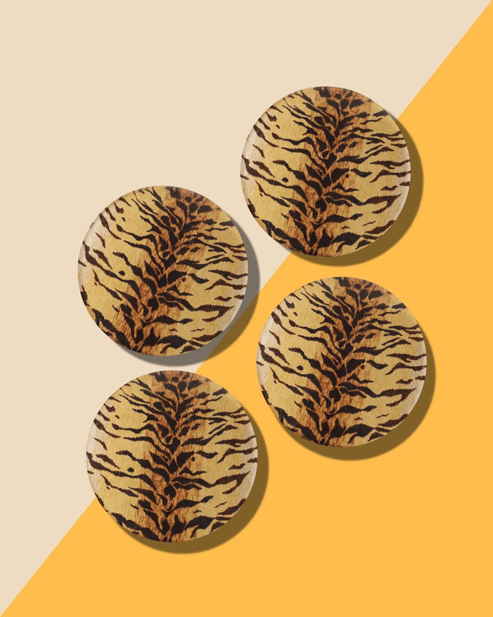 Bengal Print Coaster - Boxed Set Of Four