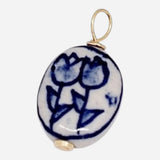 Farrah B Jewelry | Blue and White Porcelain Bead Charm