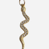 Farrah B Jewelry | Curved Snake Charm - Gold