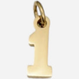 Farrah B Jewelry | Varsity Number Charms - Gold