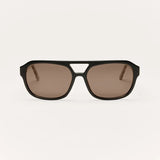 Z Supply | After Hour Polarized Sunglasses - Black Tort/Brown