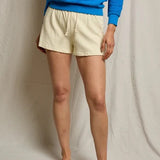 Perfect White Tee | The Layla French Terry Sweat Shorts - Custard