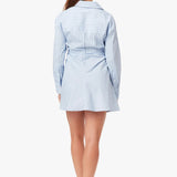 Habitual | Stripe Mini Shirt Dress - Blue/Salute Stripe