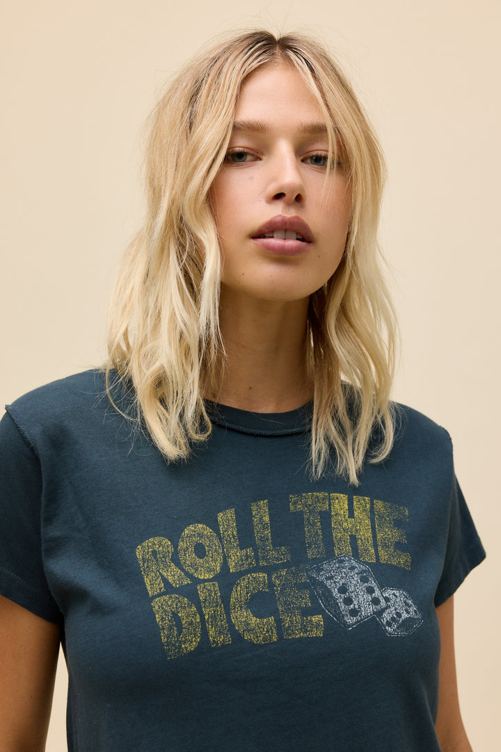Daydreamer | Rolle The Dice Reverse GF Tee - Vintage Black